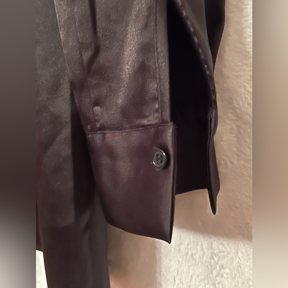 NWT Satin Surplice Tulip-Hem Mini Dress - Picture 10 of 14